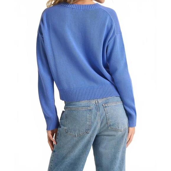 NEW Z SUPPLY coast to coast sweater in bay blue - Picture 2 of 3